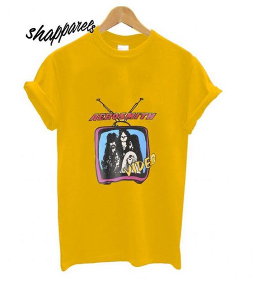 Aerosmith Video Yellow T Shirt