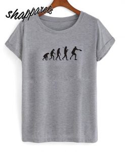 Evolution of Man Ultimate Frisbee T shirt