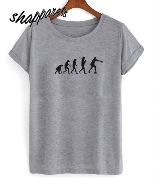 Evolution of Man Ultimate Frisbee T shirt