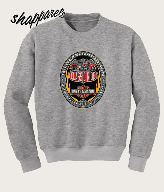 harley davidson christmas sweatshirt