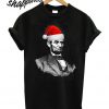 Abe Lincoln Wearing a Santa Claus Hat T shirt