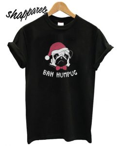 Bulldog Bah Humbug Christmas T shirt