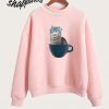 Cat In Tea Cup Sweatshirt