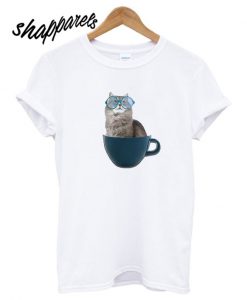 Cat In Tea Cup T shirt