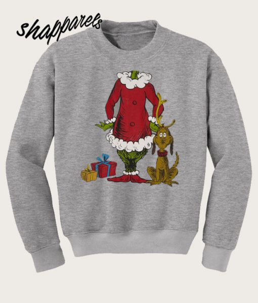 Chirsmas Grinch Dr. Suess n Max Dog Sweatshirt