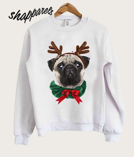 Classic Teaze Cute Pug Christmas Sweatshirt