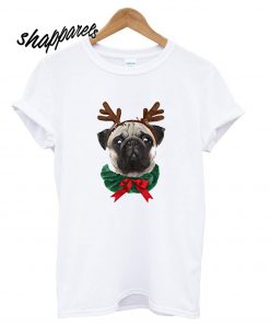 Classic Teaze Cute Pug Christmas T shirt