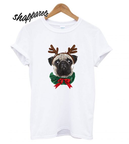 Classic Teaze Cute Pug Christmas T shirt