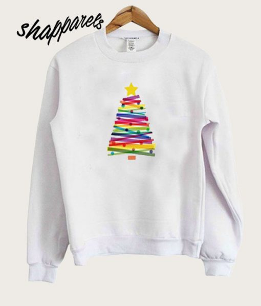 Colorful Christmas Tree Sweatshirt