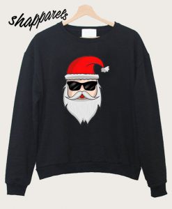 Cool Xmas Hipster Santa Claus Sweatshirt