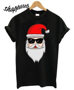 Cool Xmas Hipster Santa Claus T shirt