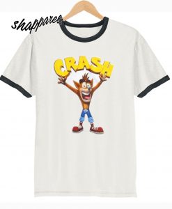 Crash Bandicoot Ringer T shirt