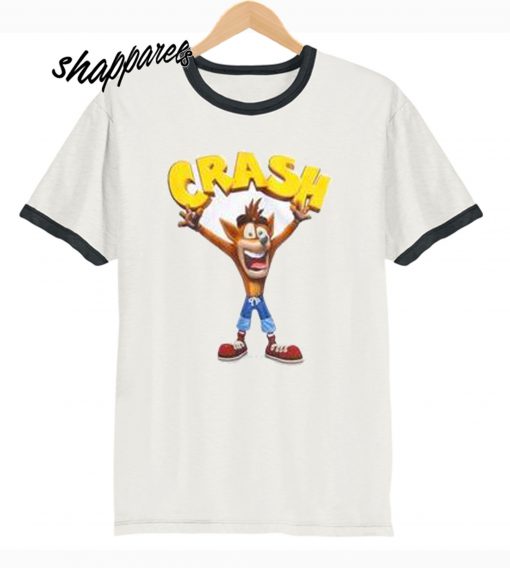Crash Bandicoot Ringer T shirt