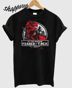 Deadpool all the dinosaurs T-rex shirt