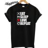 Eat Sleep Valentines Love Repeat T-Shirt