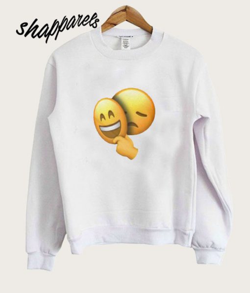 Fake Smile Emoji Sweatshirt