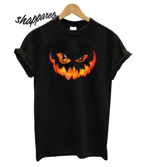 Jackolantern Pumpkin Face Scary Halloween T shirt