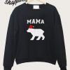 Mama Bear With Santa Hat Sweatshirt