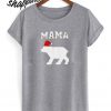 Mama Bear With Santa Hat T shirt
