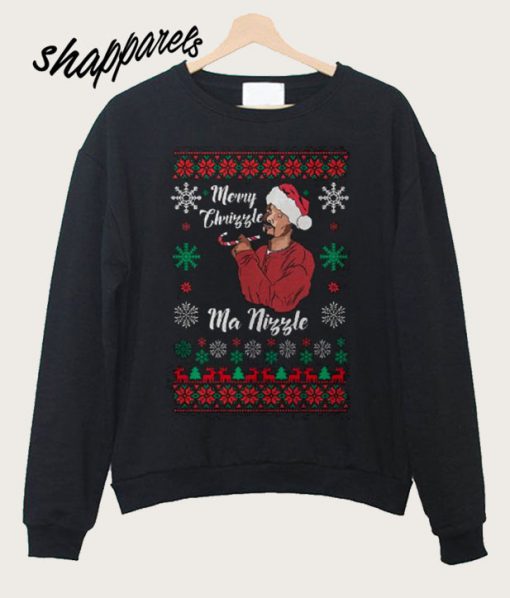 Merry Chrizzle Snoop Dogg Funny Christmas Sweatshirt