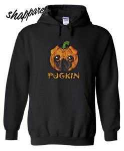 Pugkin Pug Pumpkin Halloween Hoodie