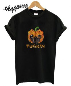 Pugkin Pug Pumpkin Halloween T shirt