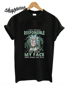 Rick and Morty Can’t be Held Responsible T shirt