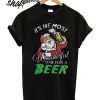 Santa wonderful time for a beer T shirt