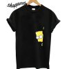 Simpson Print Loose Black T shirt