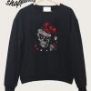 Skull Rhinestone Christmas Sweatshirt