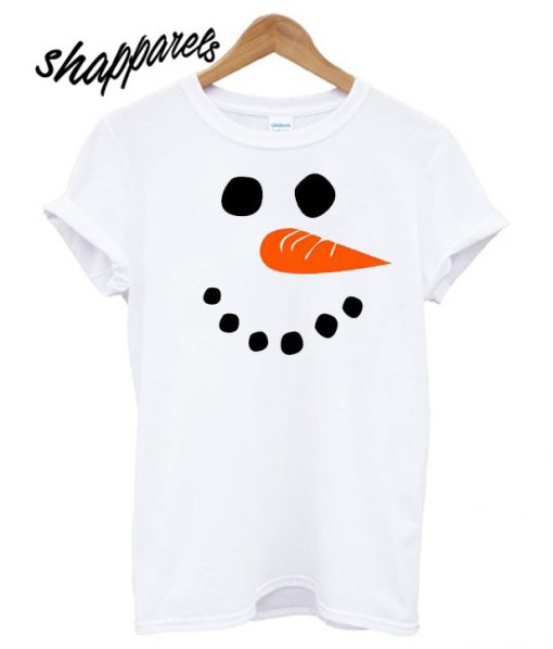 Snowman Face T shirt