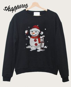Snowman Wine Sweatshirt
