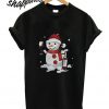 Snowman Wine T shirt