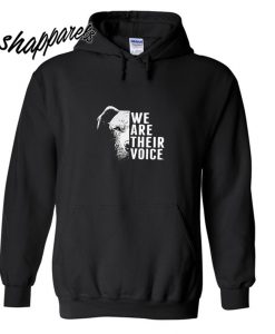 We are their voice pitbull dog Hoodie