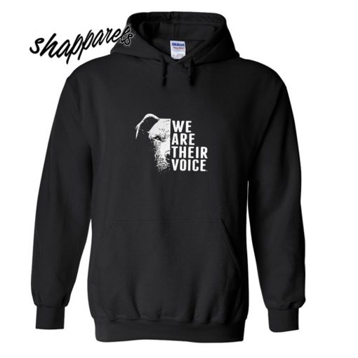 We are their voice pitbull dog Hoodie