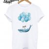 Whale With blue Balloons T shirt
