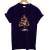 Wine Christmas Tree T shirt