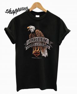 harley davidson eagle logo t shirt