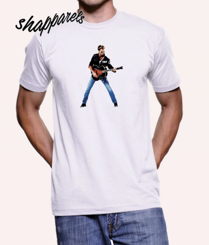George Michael Guitar T shirt