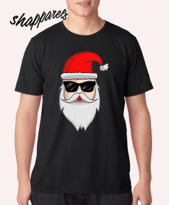 Cool Xmas Hipster Santa Claus T shirt