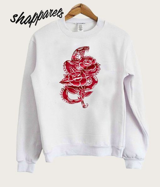 snake flower sweatshirt