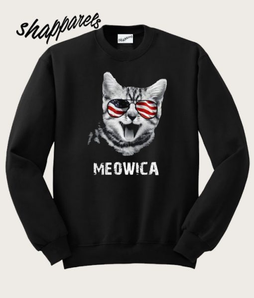 4th of July Meowica Women's Sweatshirt