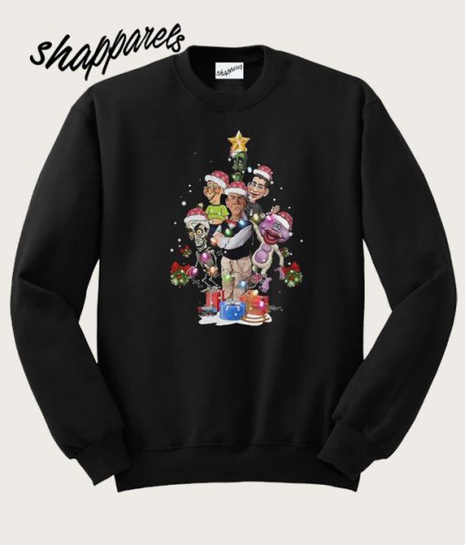 Awesome Jeff Dunham Christmas Tree Sweatshirt