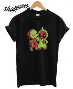 Baby Grinch and Deadpool T shirt