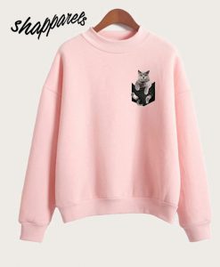 British Shorthair cat pocket Sweatshirt