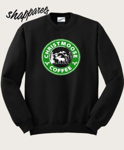 Christmas Moose Coffee Sweatshirt