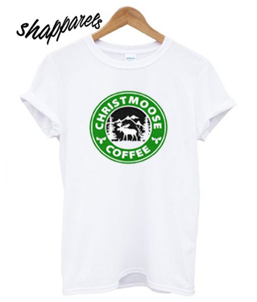 Christmas Moose Coffee T shirt