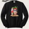 Christmas in July Santa Hawaiian Surfing Sweatshirt