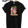 Christmas in July Santa Hawaiian Surfing T shirt