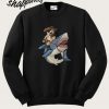 Cowboy Pug Riding Shark Sweatshirt